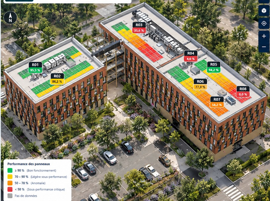 Vue texturée et paysagée de MDH L'Oustal